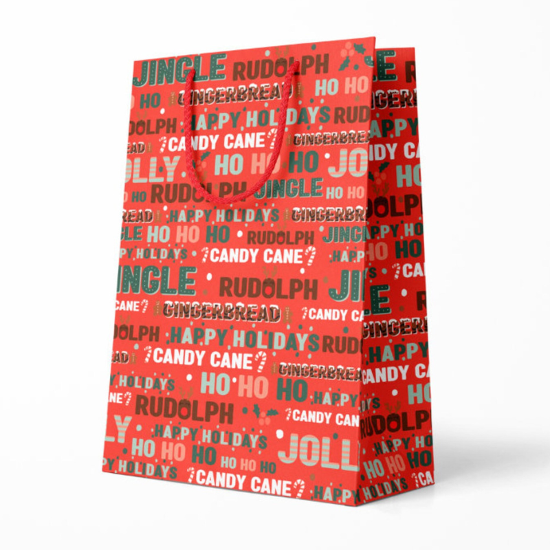 Tis' The Season Gift Bag + Tissue Paper