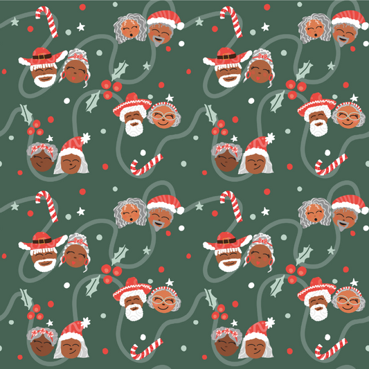 Close-up of Holiday Swirl LatinX Gift Bag ideal for holiday celebrations