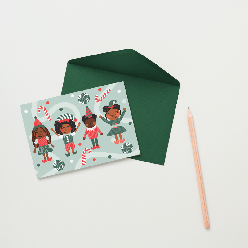Santa's Helpers Greeting Card