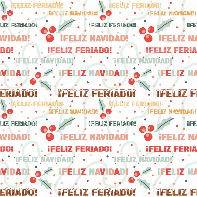 Feliz Navidad Gift Bag + Tissue Paper