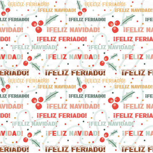 Feliz Navidad Gift Bag + Tissue Paper