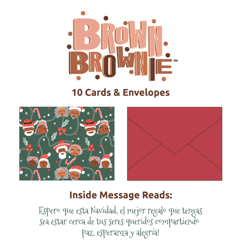 Holiday Swirl Latinx Greeting Card